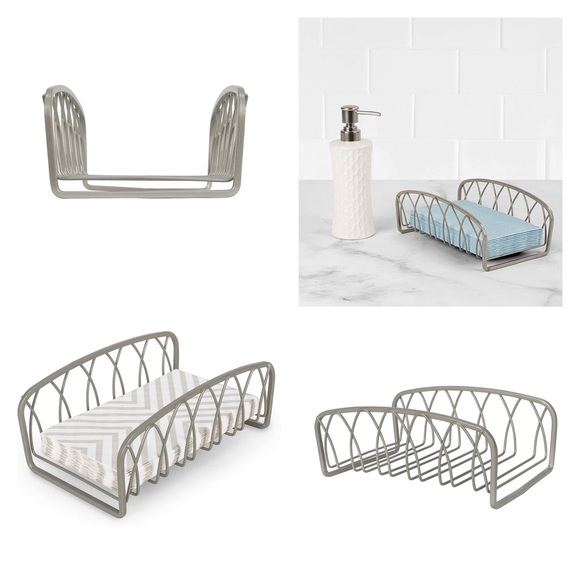 Satin Nickel Guest Towel Holder Like New - Picture 11 of 11